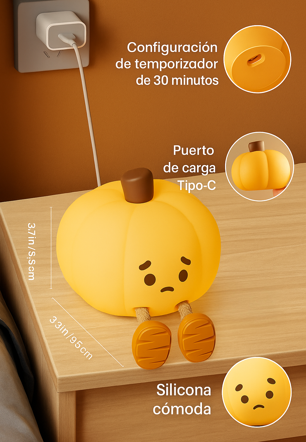Lampara Calabaza Halloween